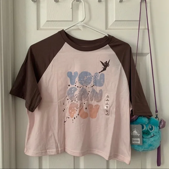 Disney Tinker Bell Semi-Crop Baseball T-
Shirt - Peter Pan - Picture 2 of 5